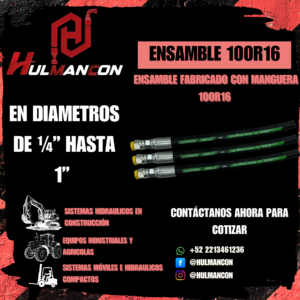 ENSAMBLE MANGUERA 100R16