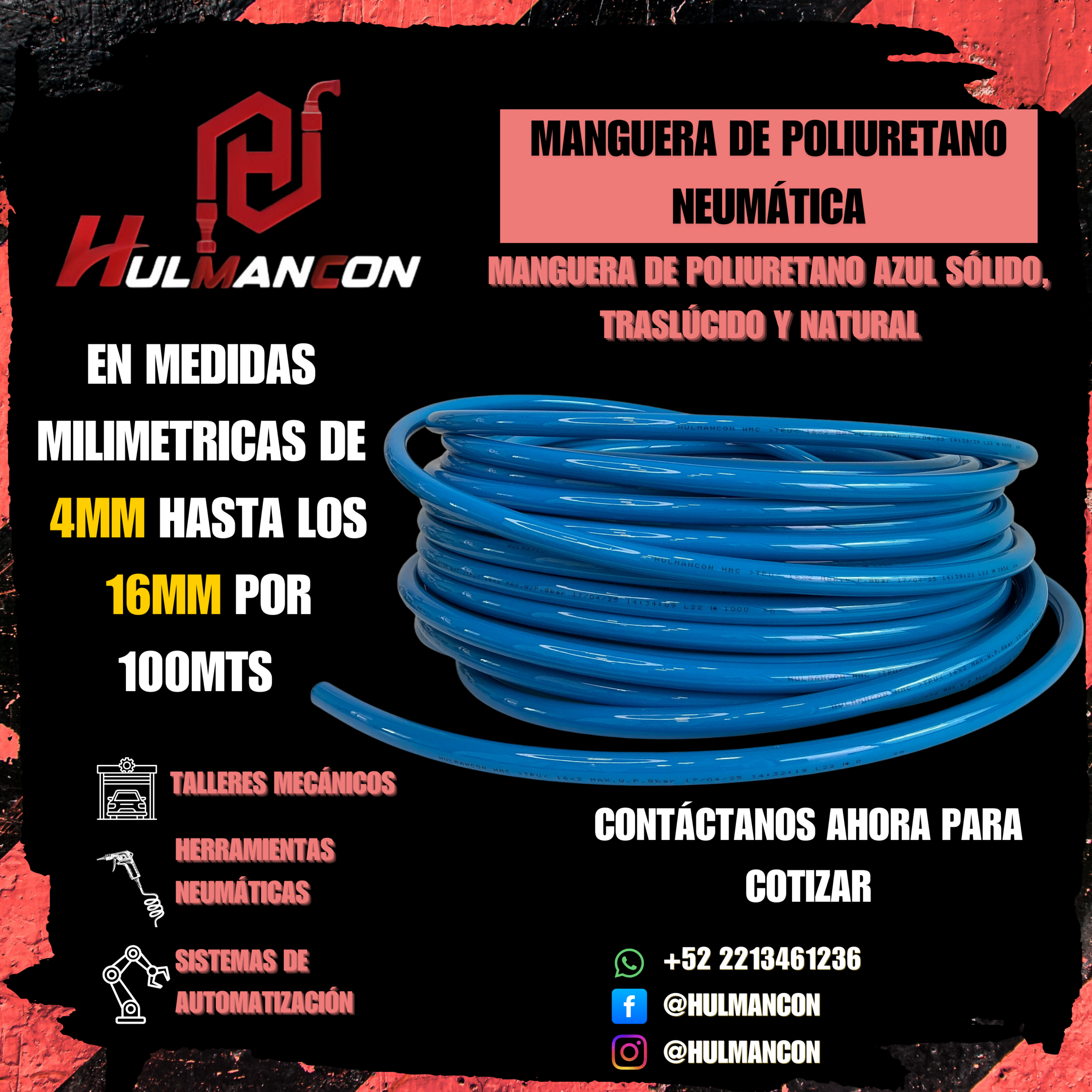 MANGUERA DE POLIURETANO NEUMATICA