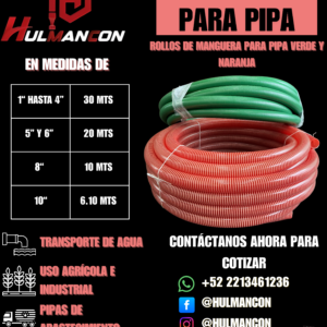 MANGUERA PARA PIPA